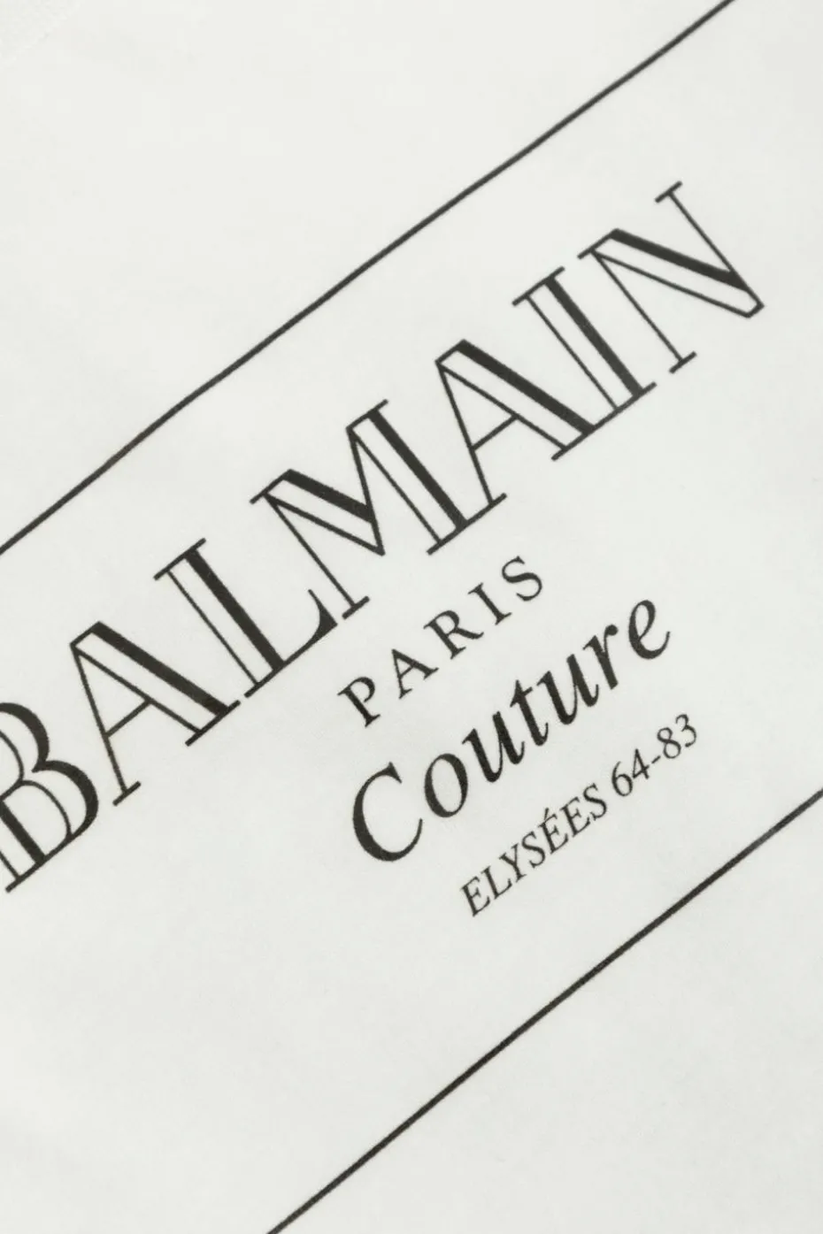 Balmain Kids BIAŁY T-shirt z logo