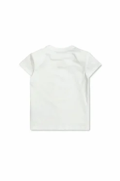 Balmain Kids BIAŁY T-shirt z wyszytym logo