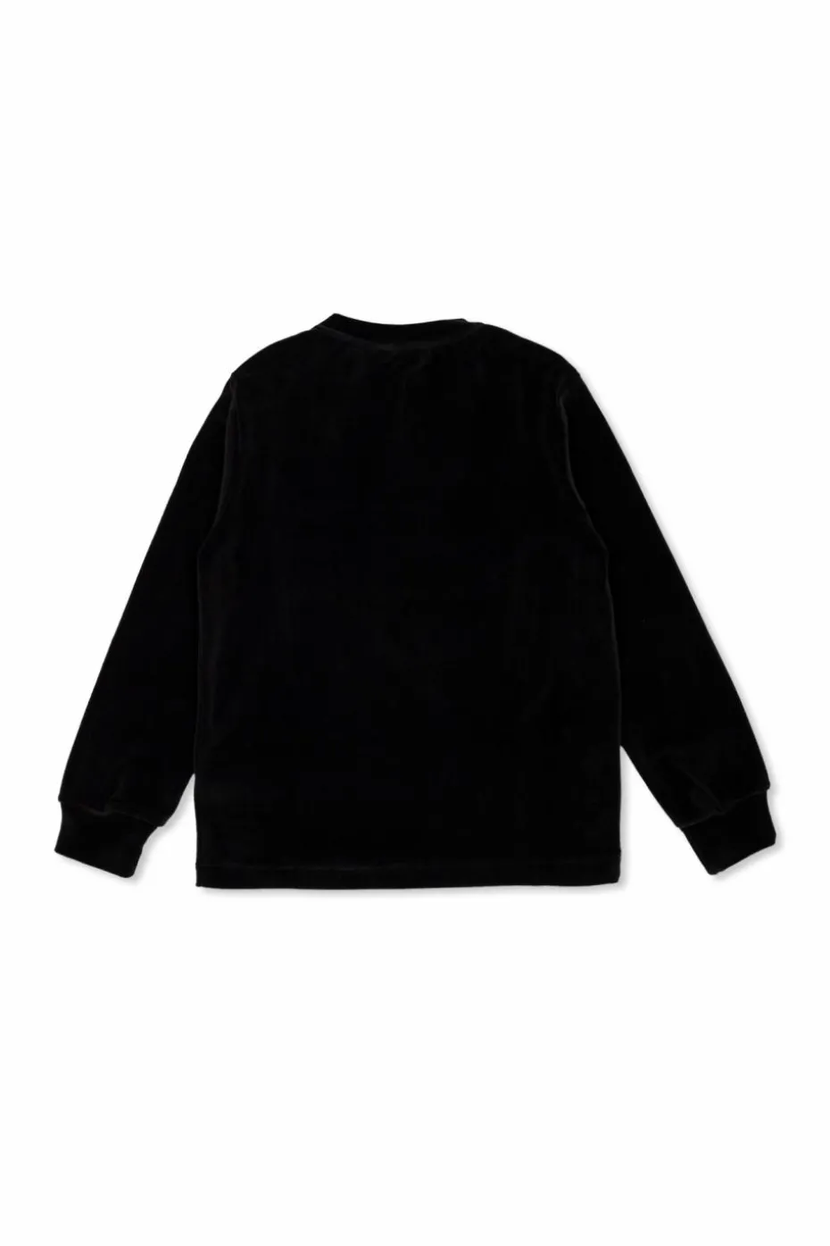 Balmain Kids CZARNY Aksamitna bluza z logo