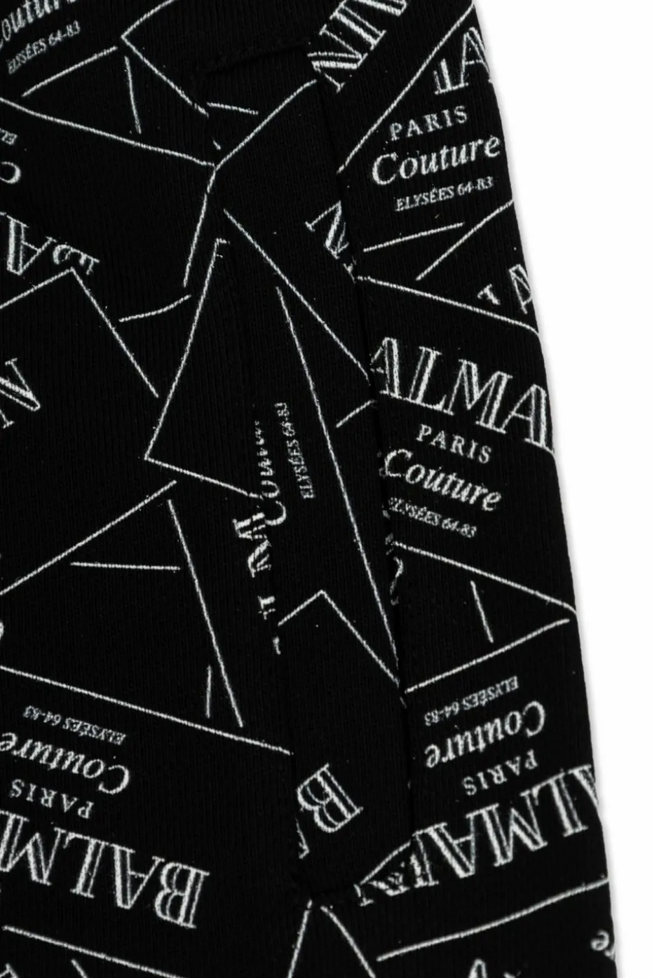 Balmain Kids CZARNY Spodnie z logo