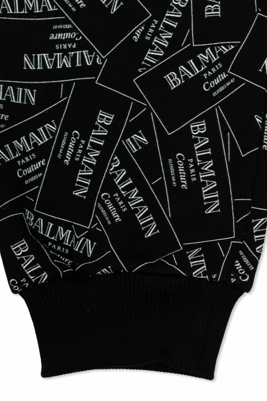 Balmain Kids CZARNY Spodnie z logo