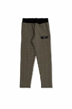 Balmain Kids CZARNY Spodnie z monogramem
