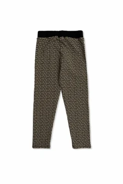 Balmain Kids CZARNY Spodnie z monogramem