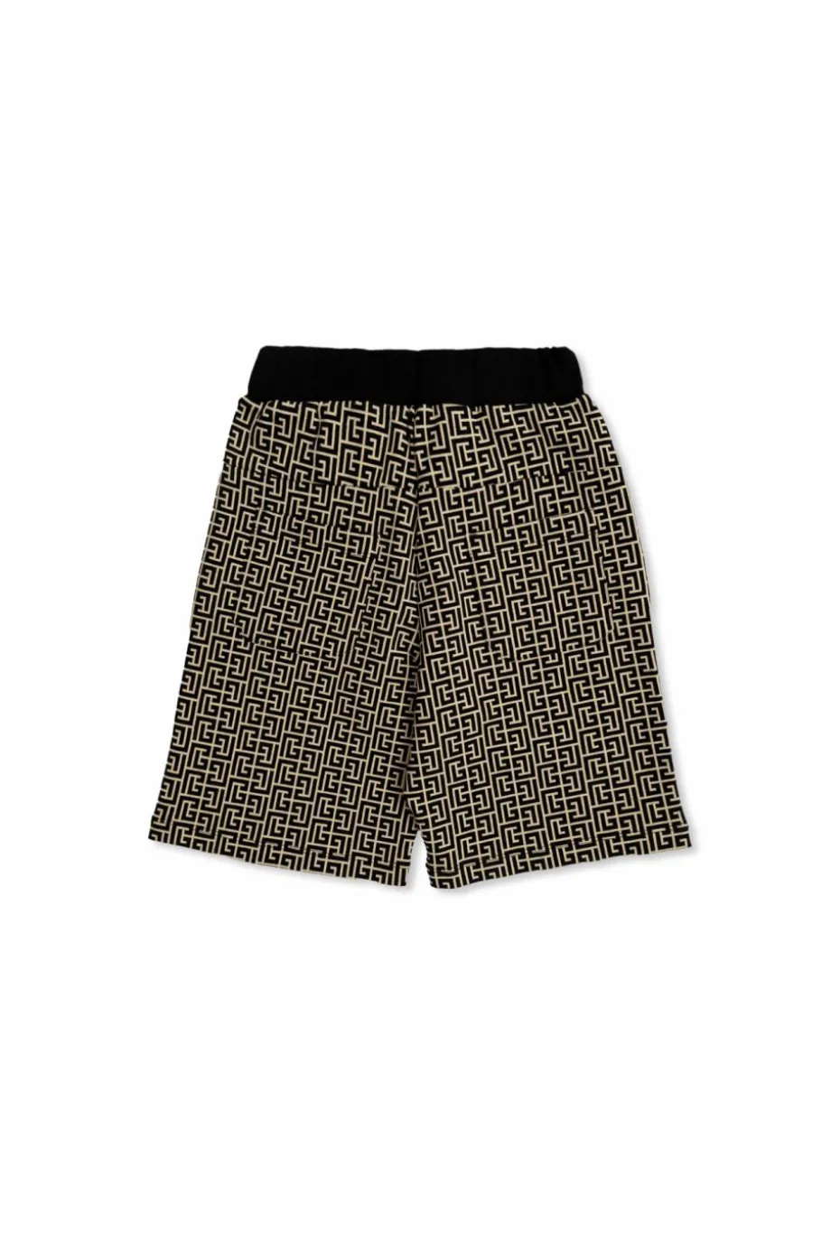 Balmain Kids CZARNY Szorty z monogramem