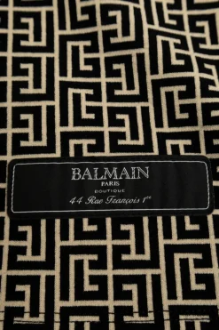 Balmain Kids CZARNY Szorty z monogramem