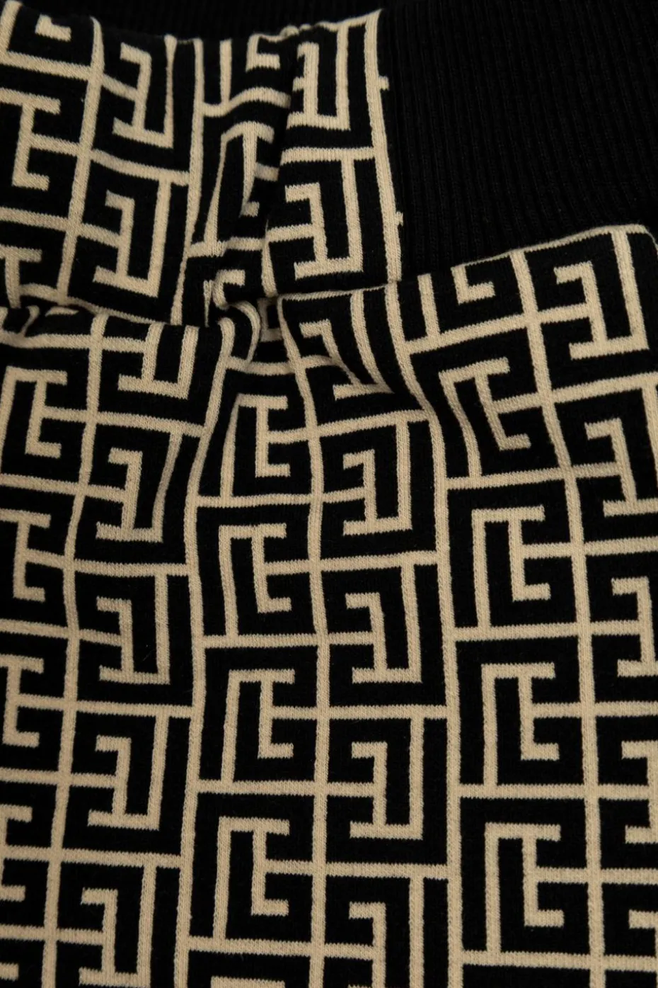 Balmain Kids CZARNY Szorty z monogramem