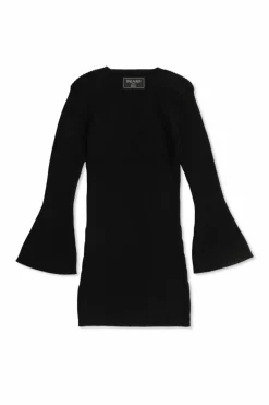 Balmain Kids CZARNY Wełniana sukienka