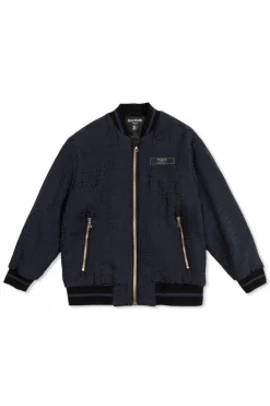 Balmain Kids GRANATOWY Kurtka typu `bomber`