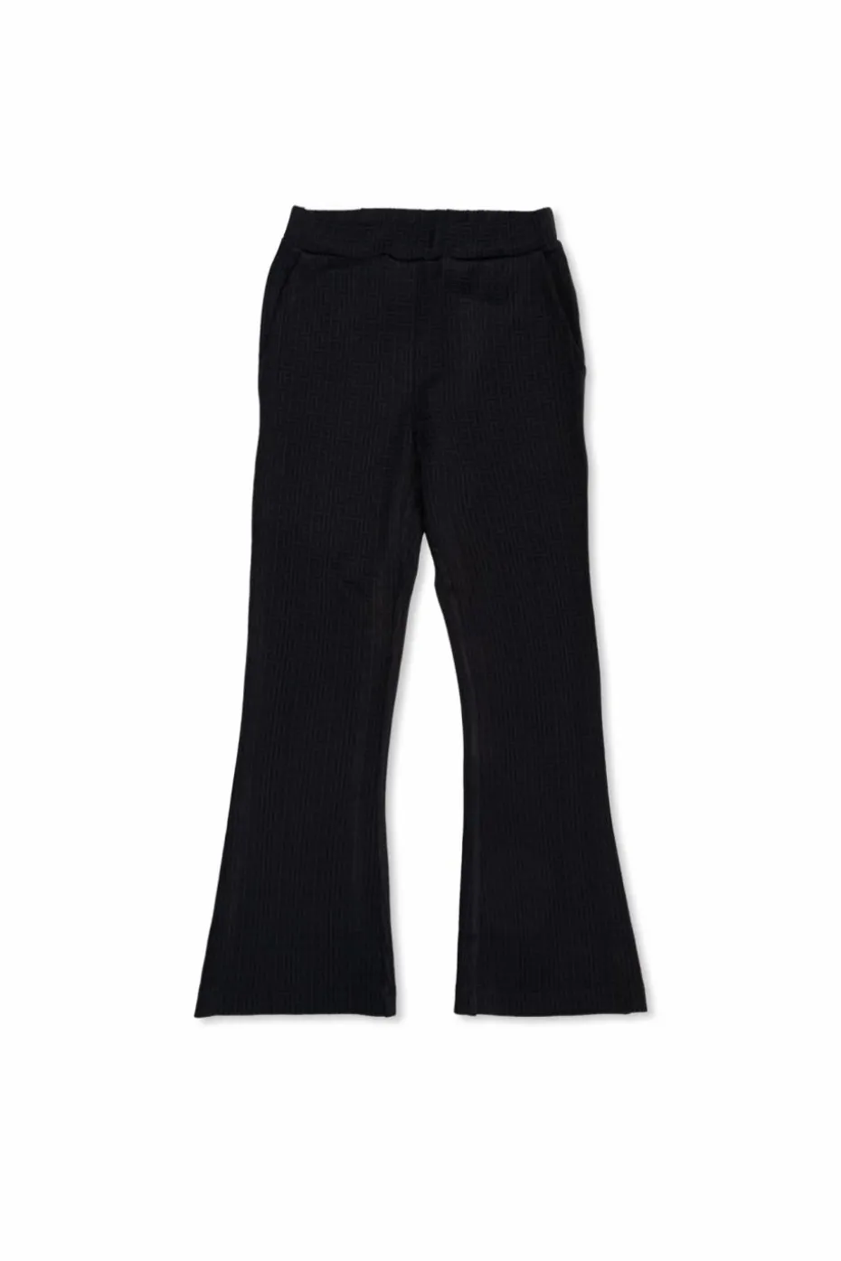 Balmain Kids GRANATOWY Spodnie z monogramem