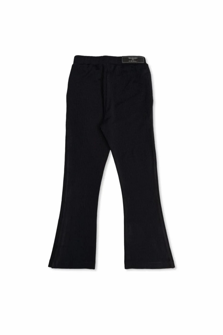 Balmain Kids GRANATOWY Spodnie z monogramem