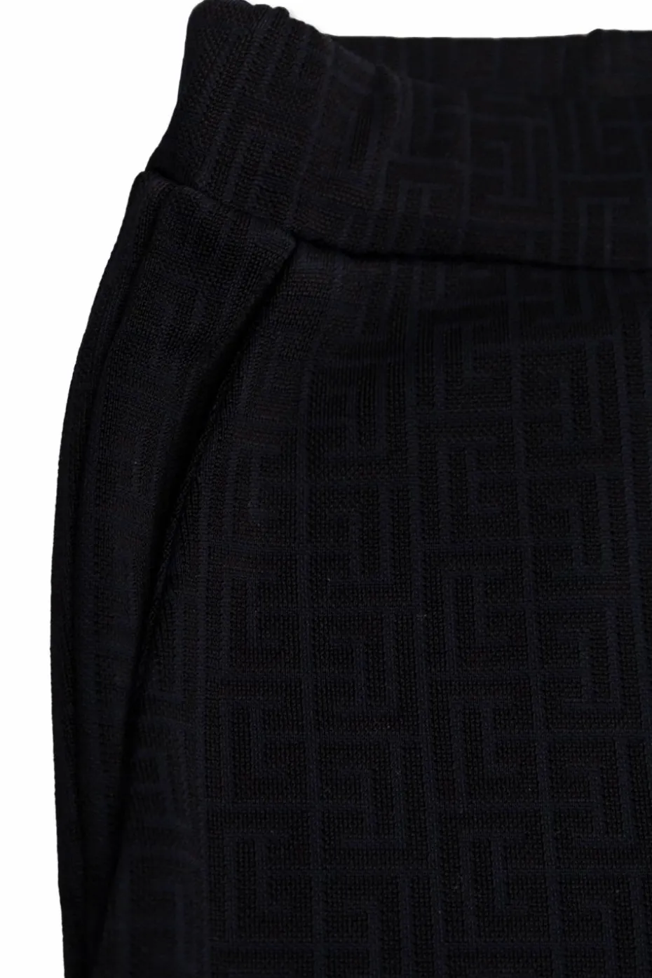Balmain Kids GRANATOWY Spodnie z monogramem