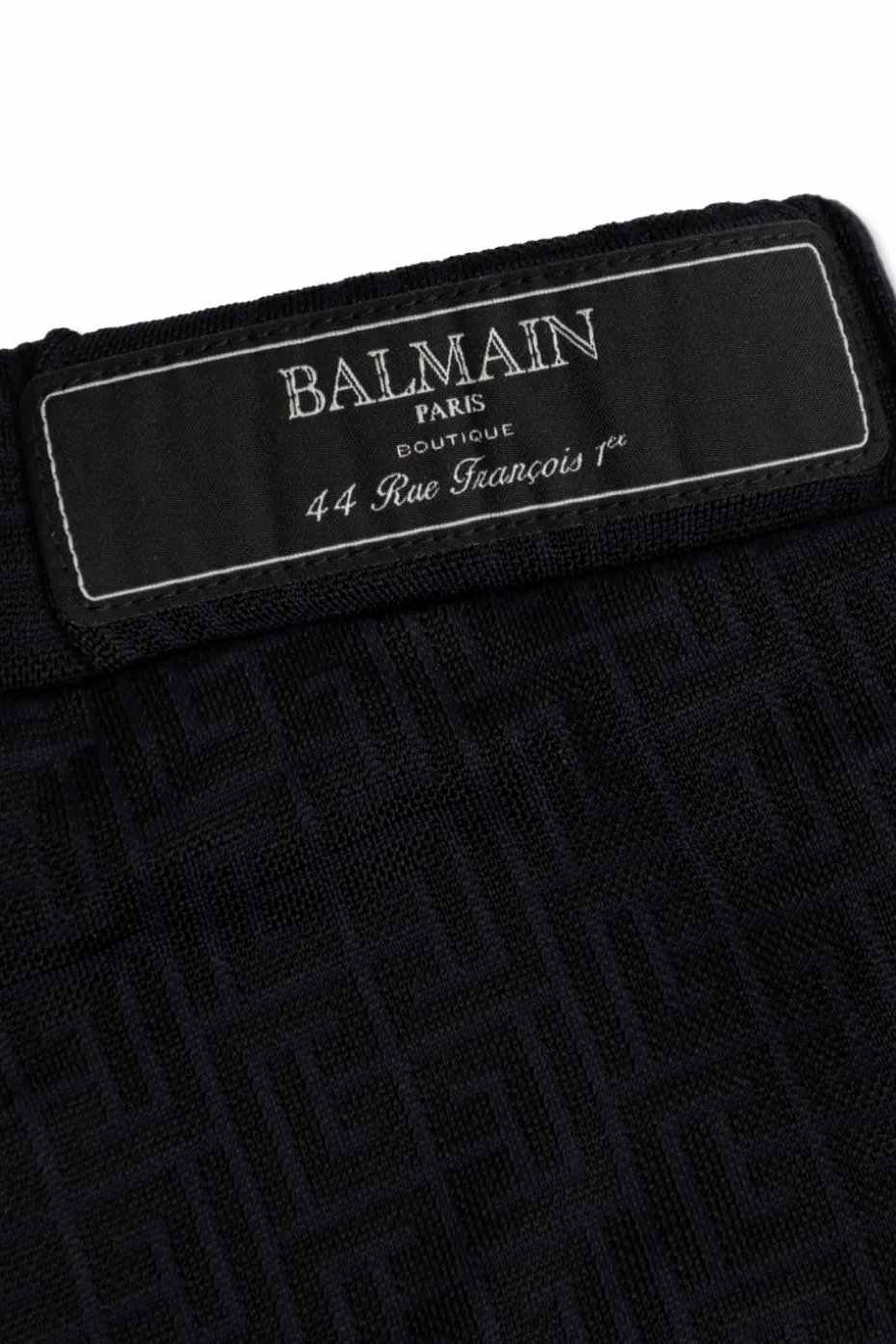Balmain Kids GRANATOWY Spodnie z monogramem