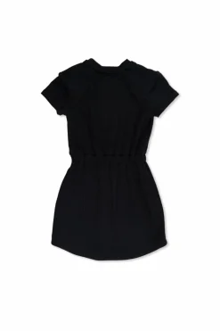 Balmain Kids GRANATOWY Sukienka z monogramem