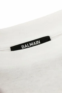 Balmain Kids GRANATOWY Sukienka z logo