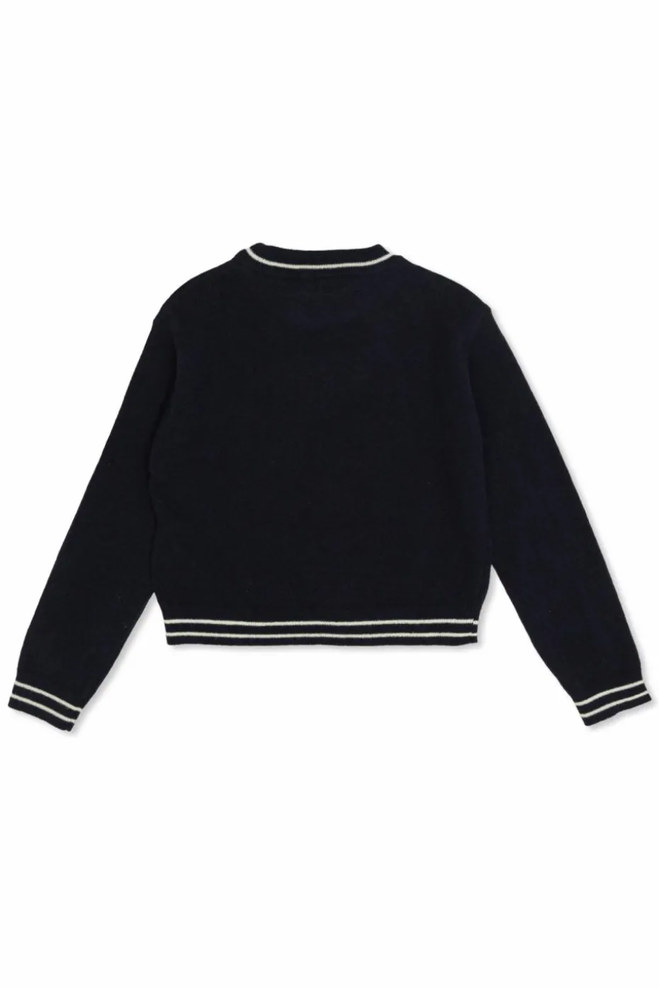 Balmain Kids GRANATOWY Wełniany sweter
