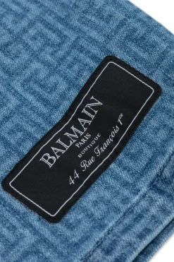 Balmain Kids NIEBIESKI Kurtka jeansowa