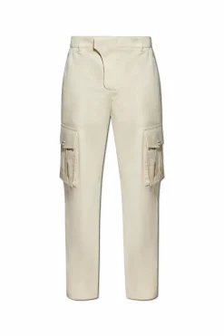 Balmain kremowy Spodnie typu `cargo`