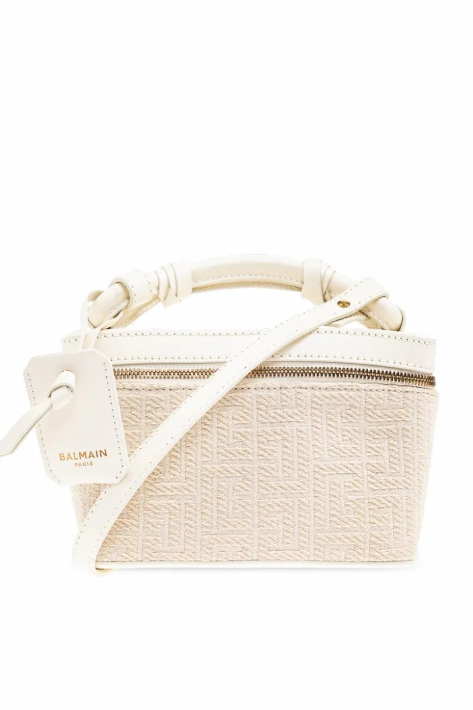 Balmain kremowy Torba do ręki `B-Army`