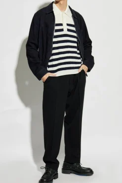 Balmain kremowy Wełniane polo
