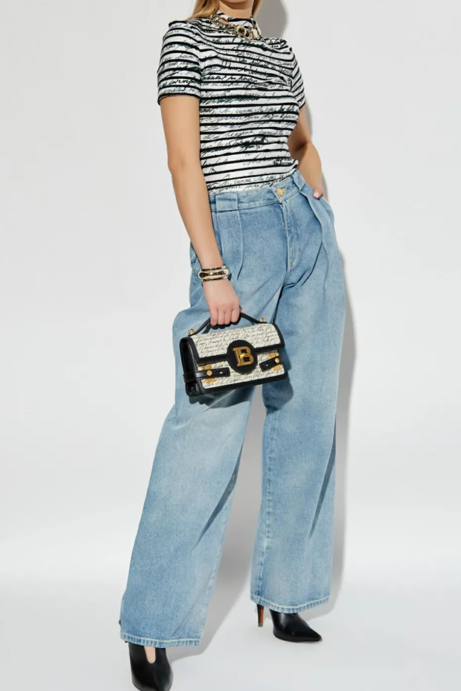 Balmain MULTIKOLOR Top w paski