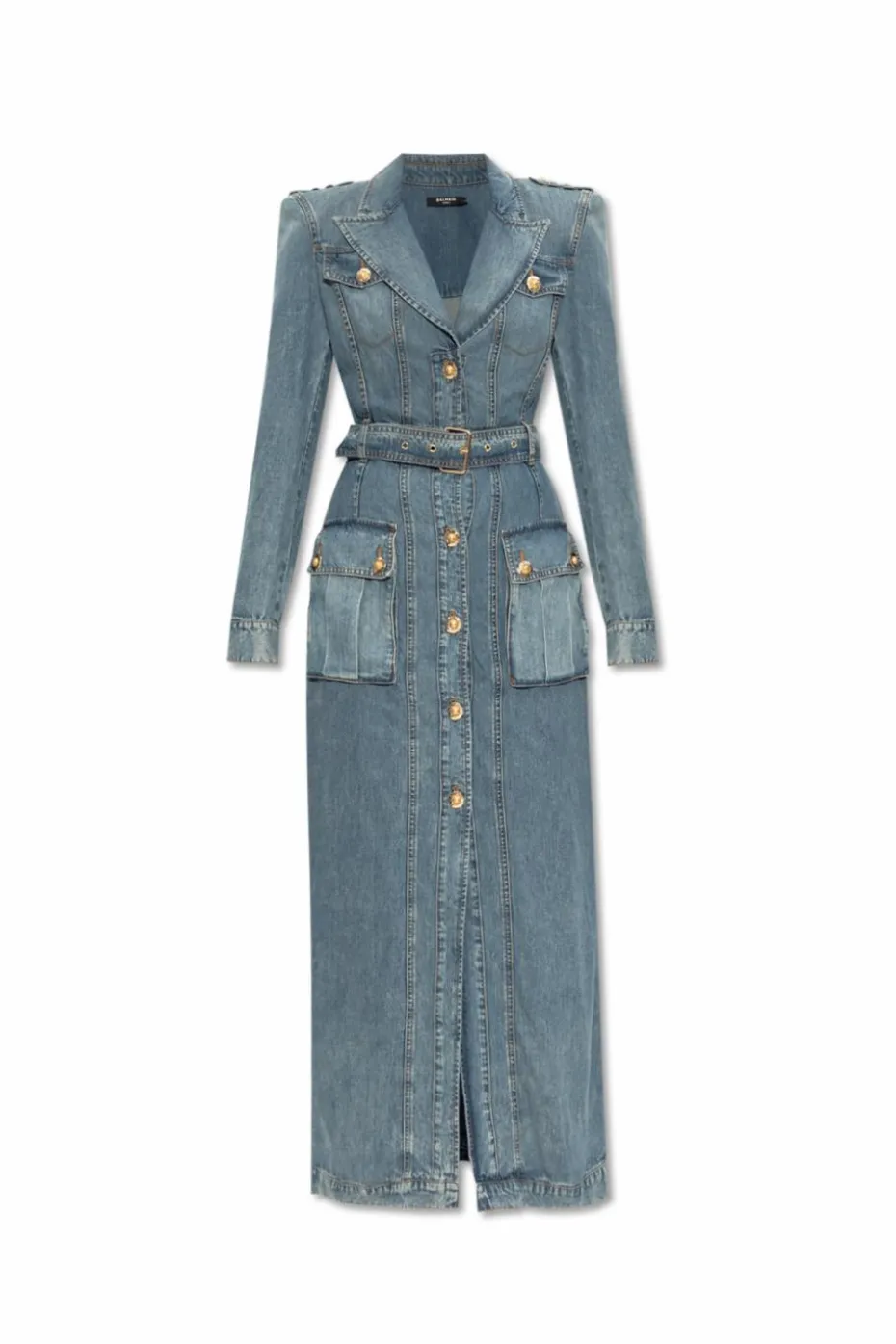 Balmain NIEBIESKI Jeansowa sukienka