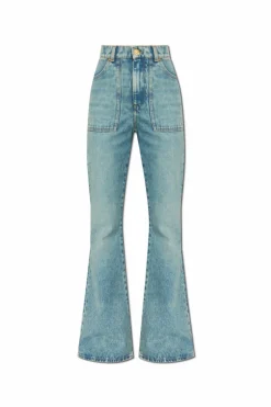 Balmain NIEBIESKI Jeansy z rozszerzanymi nogawkami
