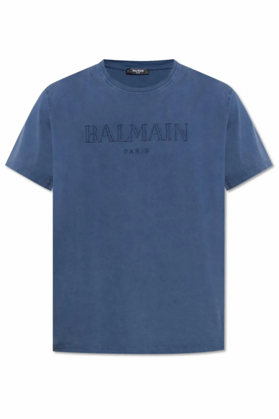 Balmain NIEBIESKI T-shirt z wyszytym logo