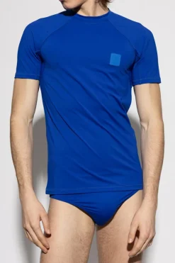 Balmain NIEBIESKI T-shirt kąpielowy