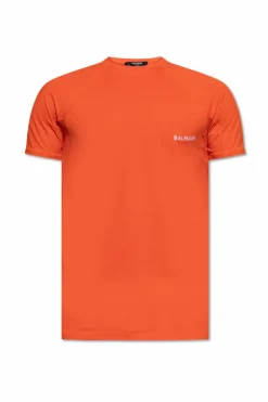 Balmain POMARAŃCZOWY T-shirt kąpielowy