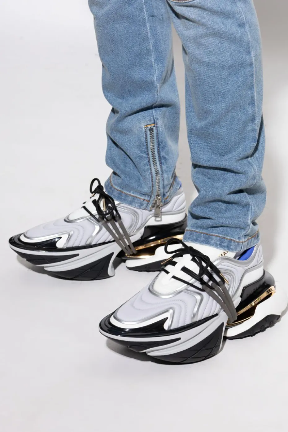 Balmain SZARY Buty sportowe