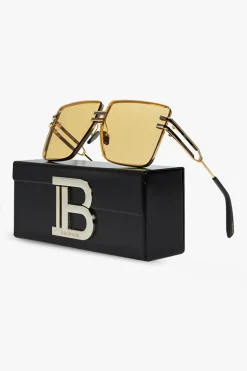 Balmain ŻÓŁTY Okulary przeciwsłoneczne ‘Gendarme’