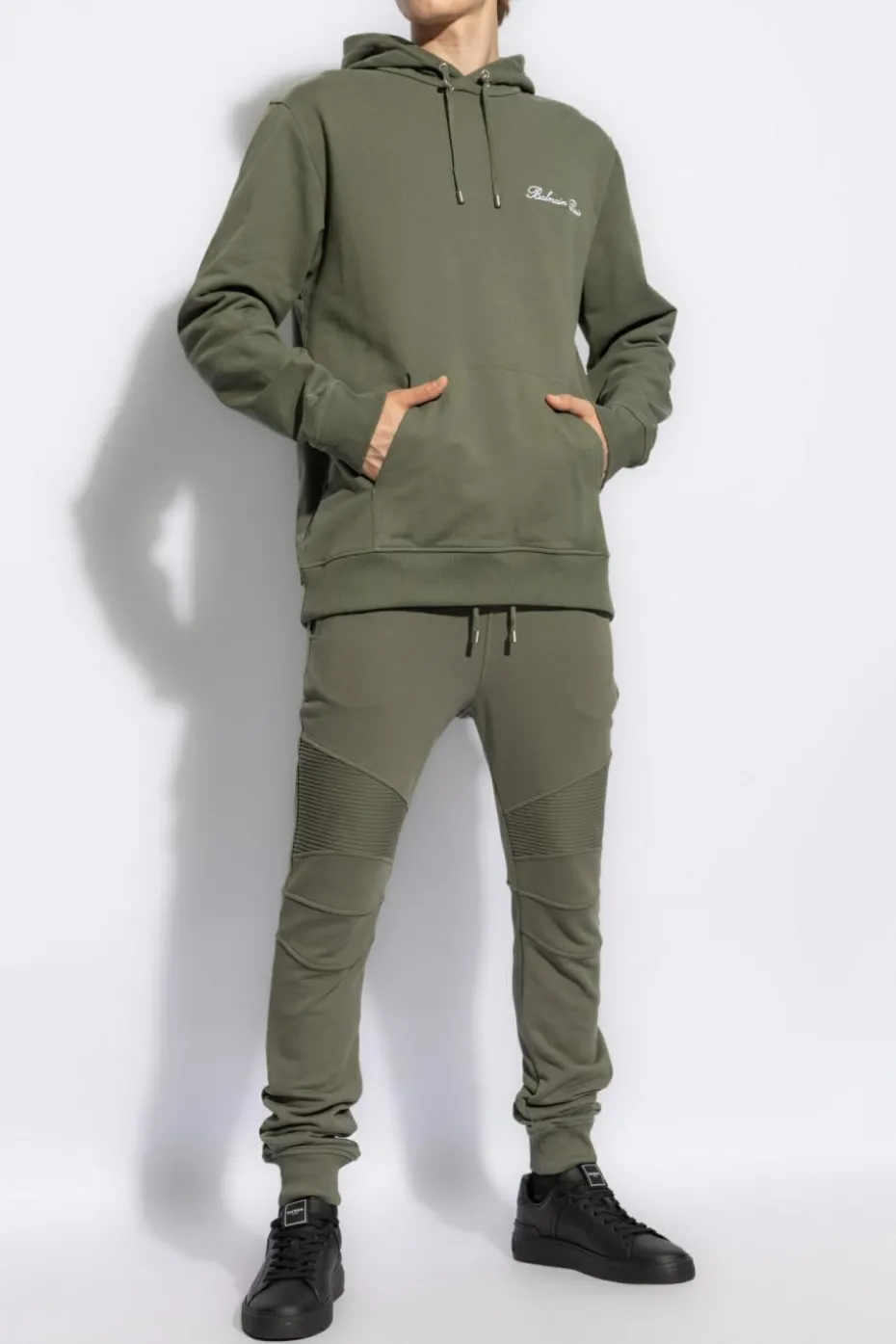Balmain ZIELONY Bluza z logo