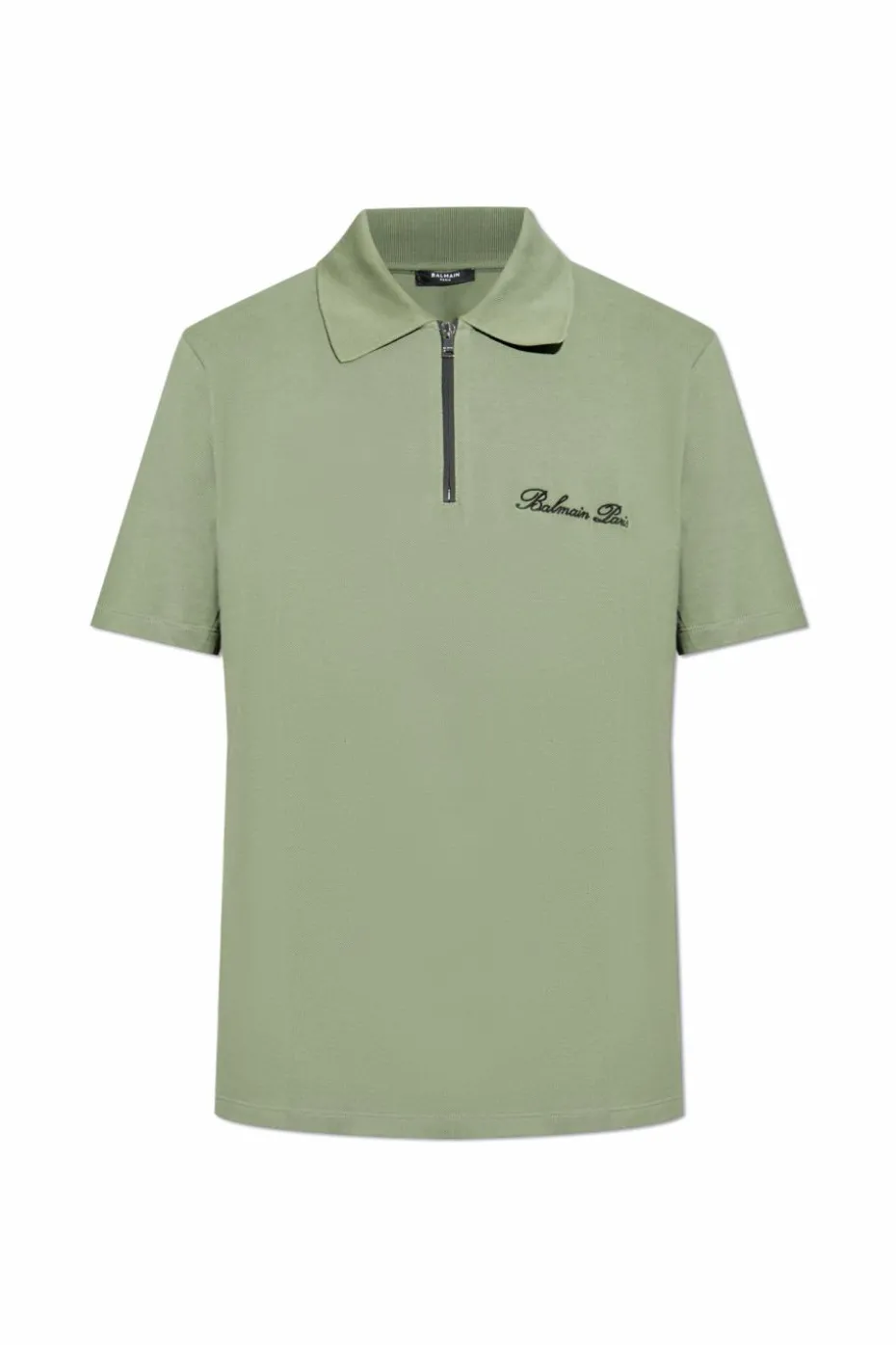 Balmain ZIELONY Polo z logo