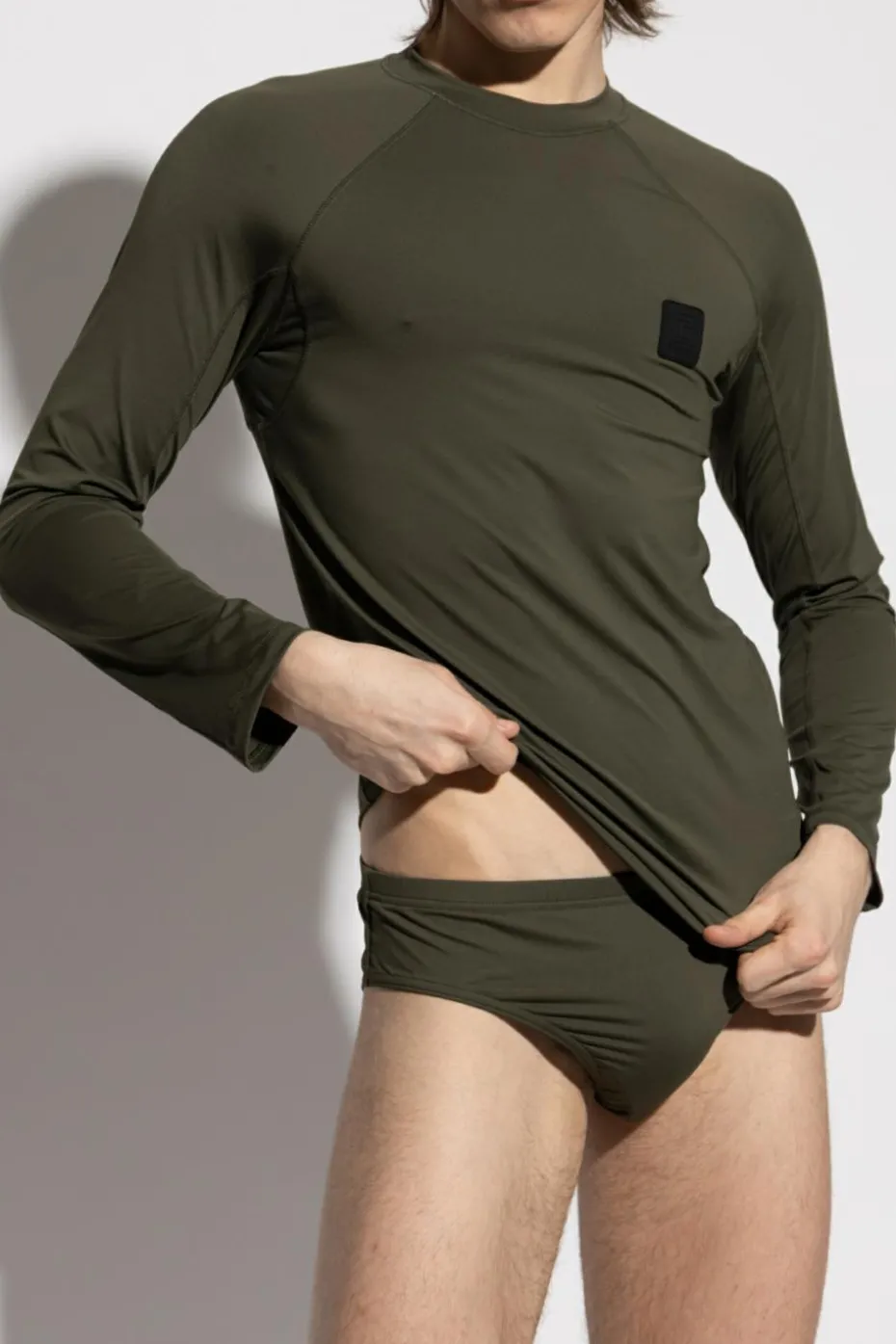 Balmain ZIELONY T-shirt kąpielowy