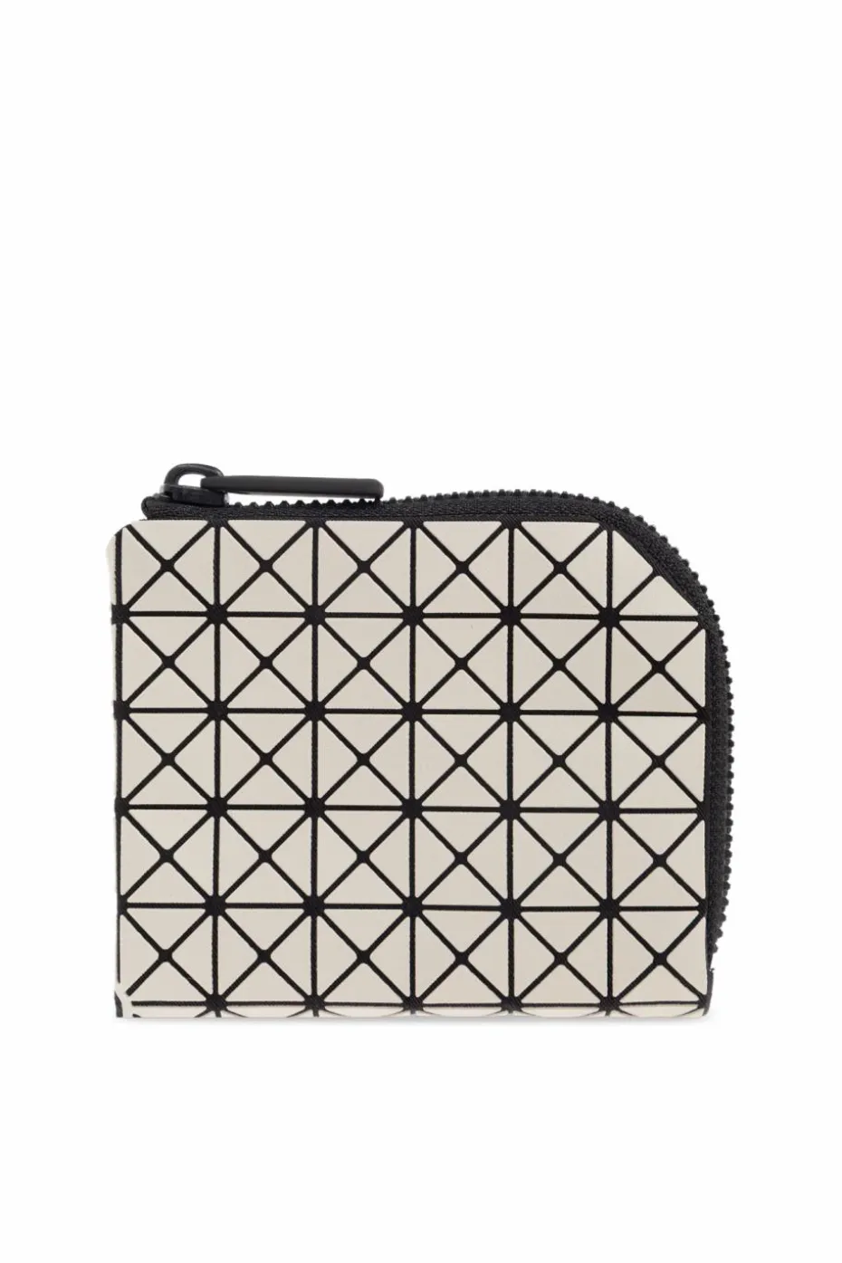 Bao Bao Issey Miyake SZARY Portfel z geometrycznym wzorem