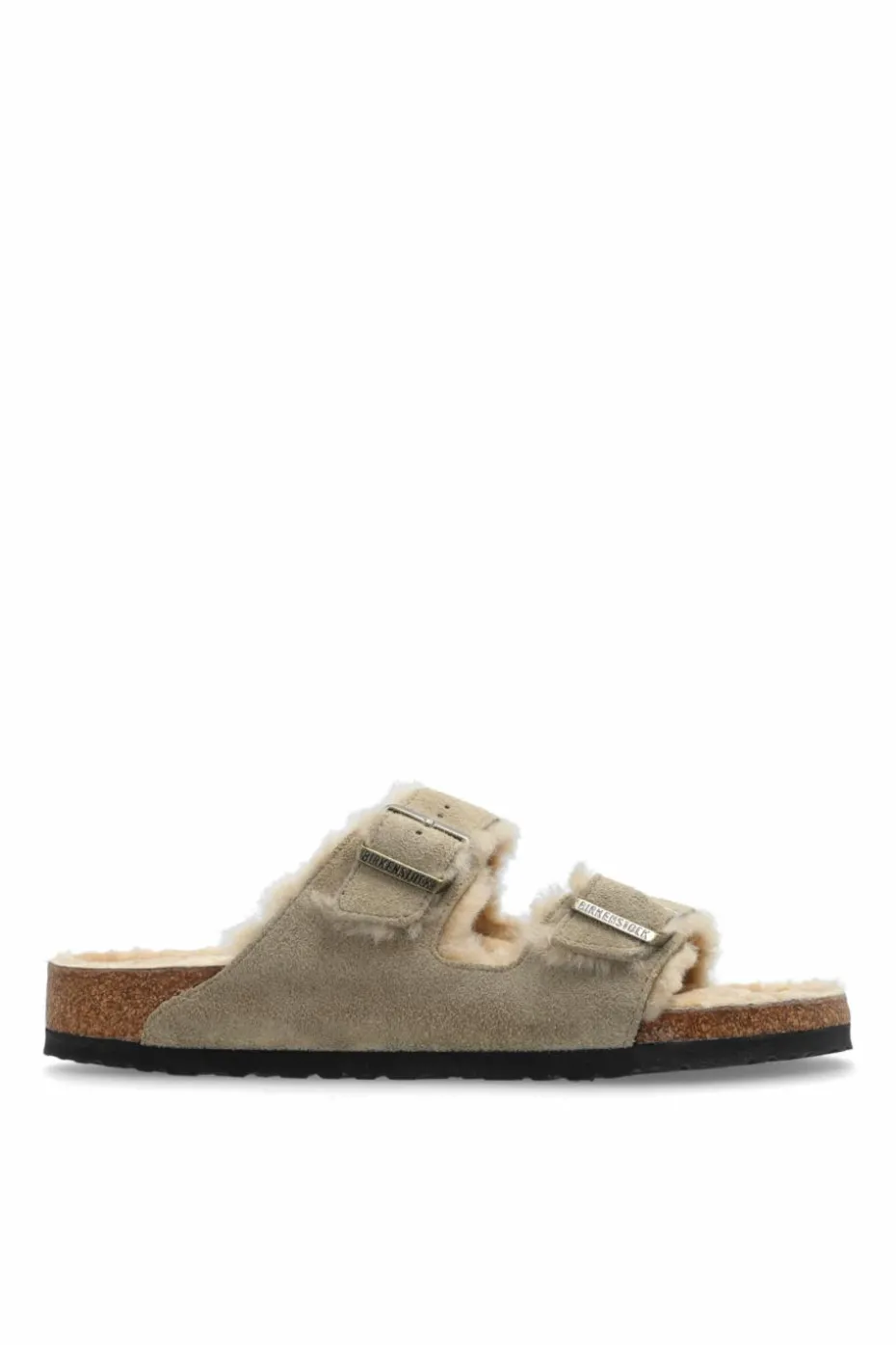 Birkenstock beżowy Klapki ‘Arizona Shearling’
