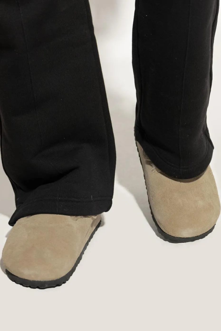 Birkenstock beżowy Klapki `Boston VL/ Shearling`