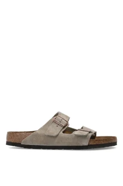 Birkenstock beżowy Zamszowe klapki ‘Boston BS’