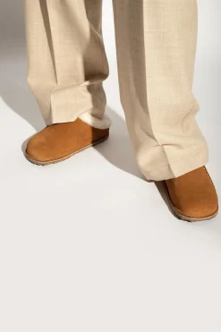 Birkenstock BRĄZOWY Klapki ‘Zermatt Premium’