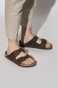 Birkenstock BRĄZOWY Klapki ‘Arizona BS’