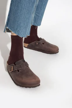 Birkenstock BRĄZOWY Klapki ‘Boston BS’
