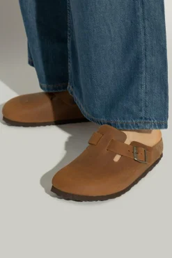 Birkenstock BRĄZOWY Klapki ‘Boston BS’
