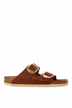 Birkenstock BRĄZOWY Klapki ‘Arizona Big Buckle’