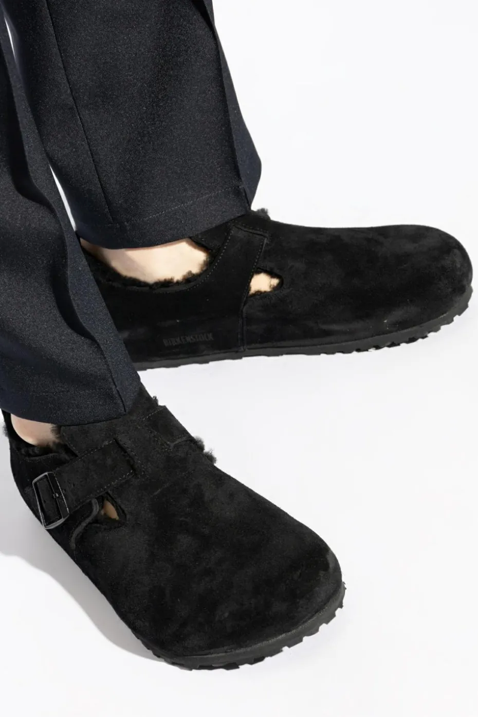 Birkenstock CZARNY Buty `London Shearling`