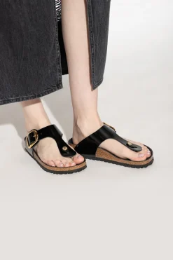Birkenstock CZARNY Klapki ‘Gizeh Big Buckle’