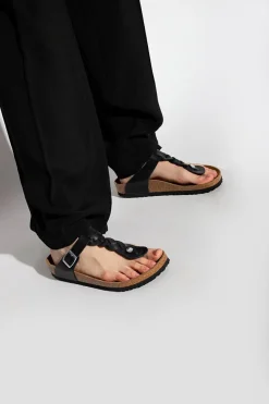 Birkenstock CZARNY Klapki ‘Gizeh Braided’