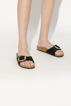 Birkenstock CZARNY Klapki ‘Madrid Big Buckle’
