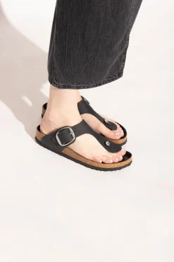 Birkenstock CZARNY Klapki ‘Gizeh Big Buckle’