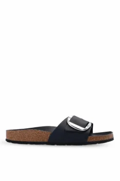 Birkenstock CZARNY Klapki ‘Madrid Big Buckle’