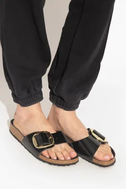 Birkenstock CZARNY Klapki ‘Madrid Big Buckle’